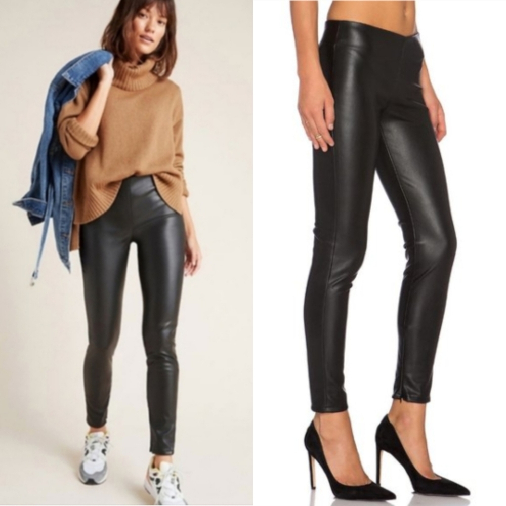 NEW VELVET by GRAHAM & SPENCER Berdine Faux Leather Leggings - Picture 1 of 12
